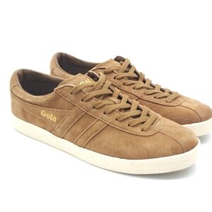 Gola Classics Men's Trainer Suede Shoe Tobacco/Off White CMA558 Size 8